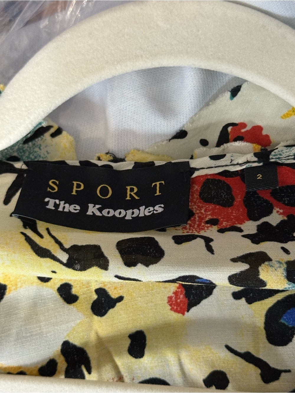 The Kooples Sport Summer in Honolulu Tropical Animal Print Ruffle Wrap Dress, 2 - Picture 10 of 15